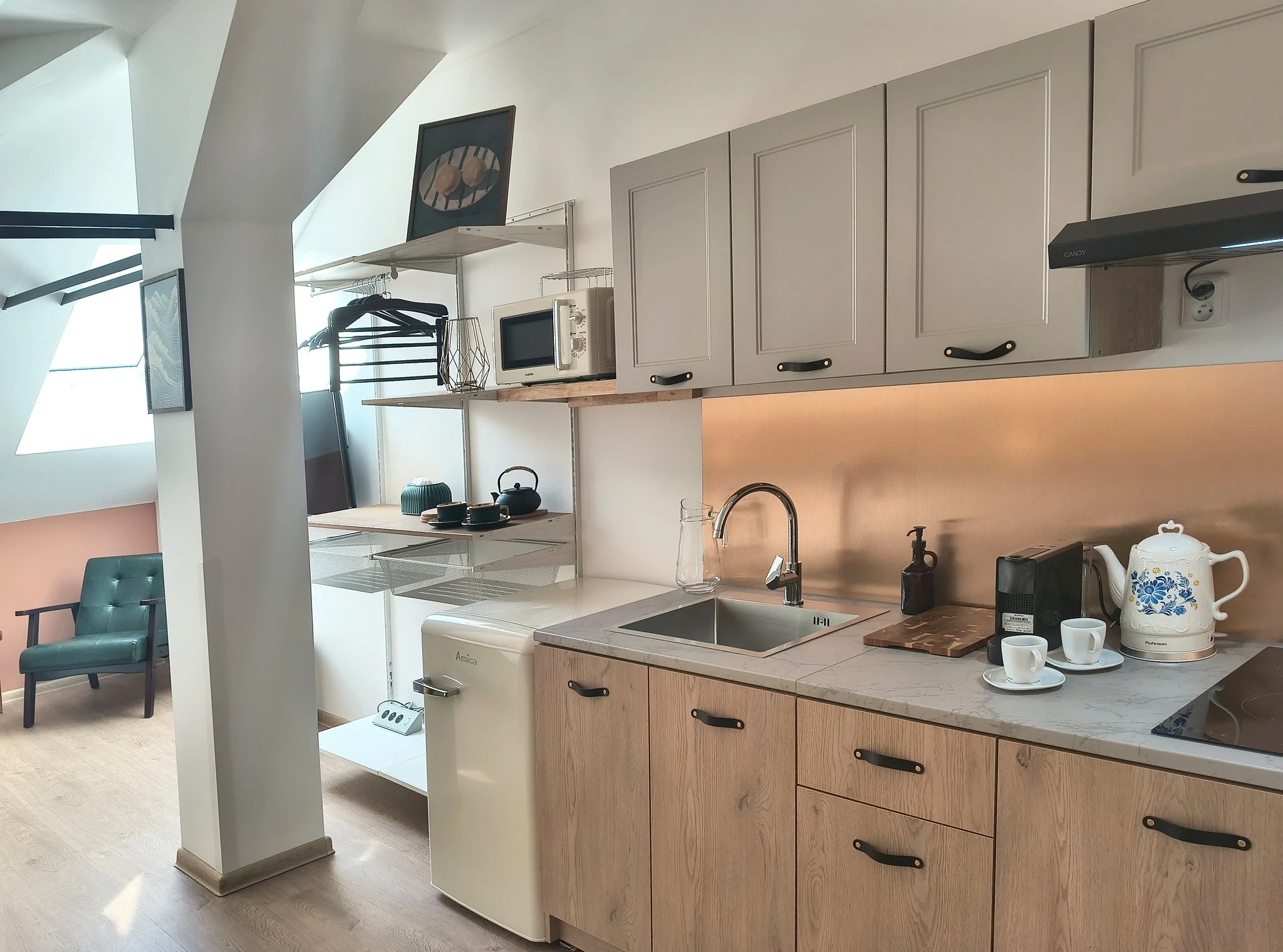 Innenraum oder Badezimmer von Zimmer 401 bei CHILL Apartments