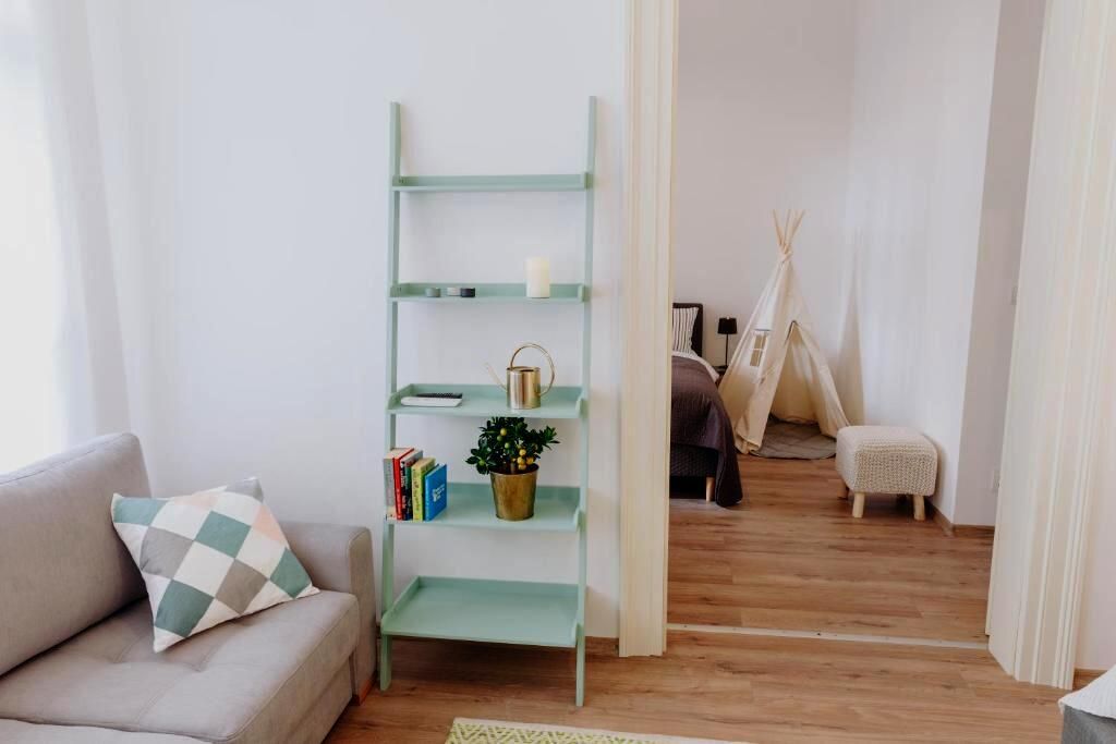 Two separate bedrooms and a separate kitchen